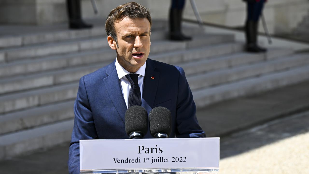 The protests are centred on Macron's pension reforms.