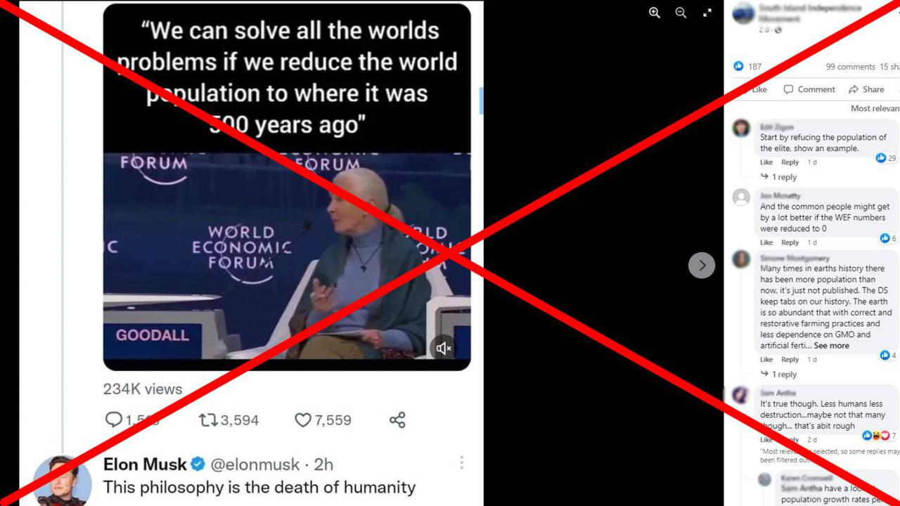 Several versions of the post have appeared online
