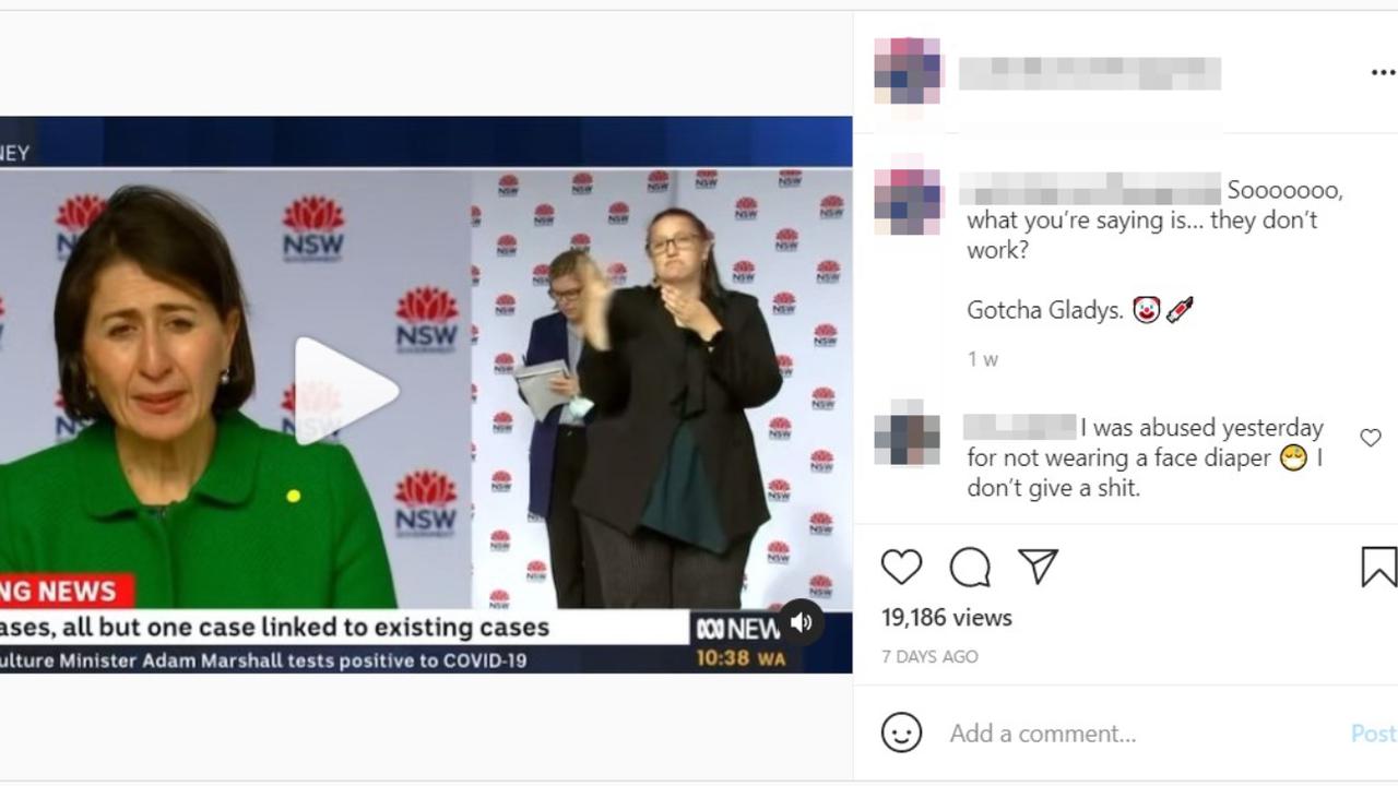 The Instagram post