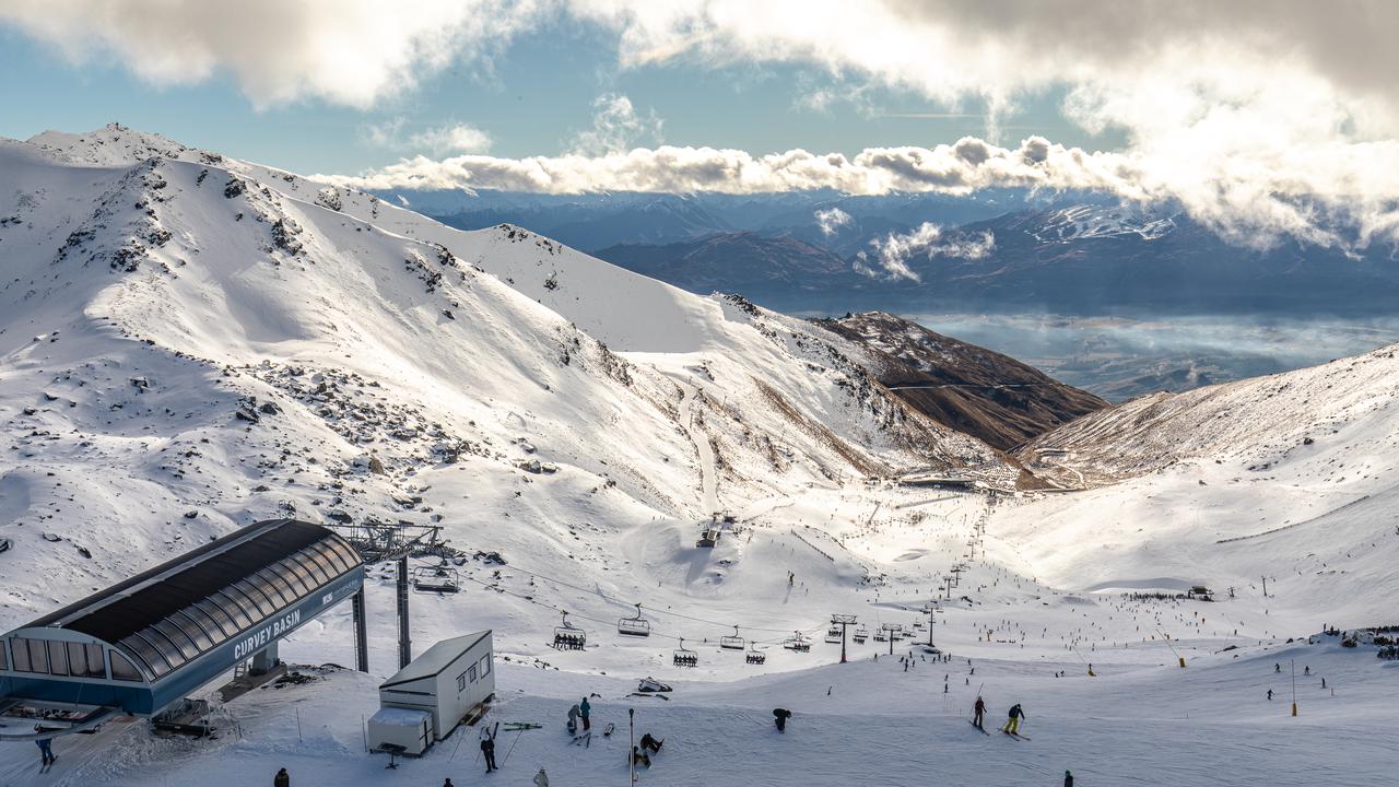 The Remarkables ski field near Queenstown, New Zealand