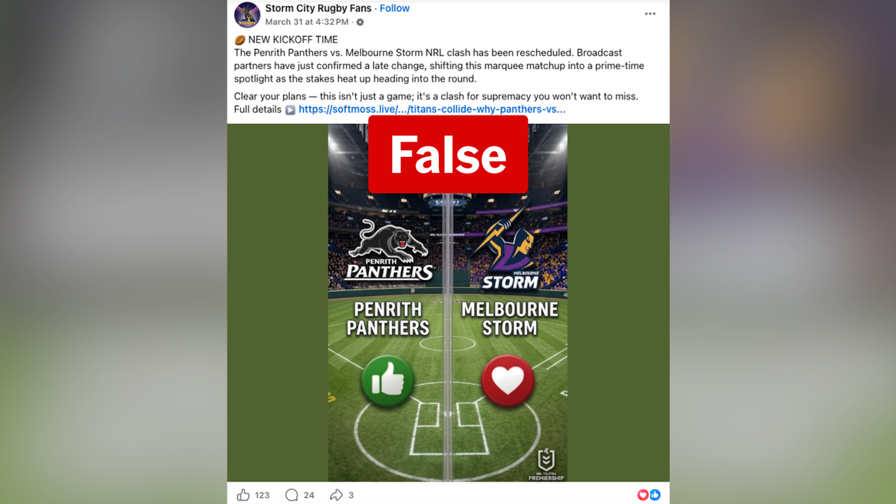 A screenshot of a Facebook post.