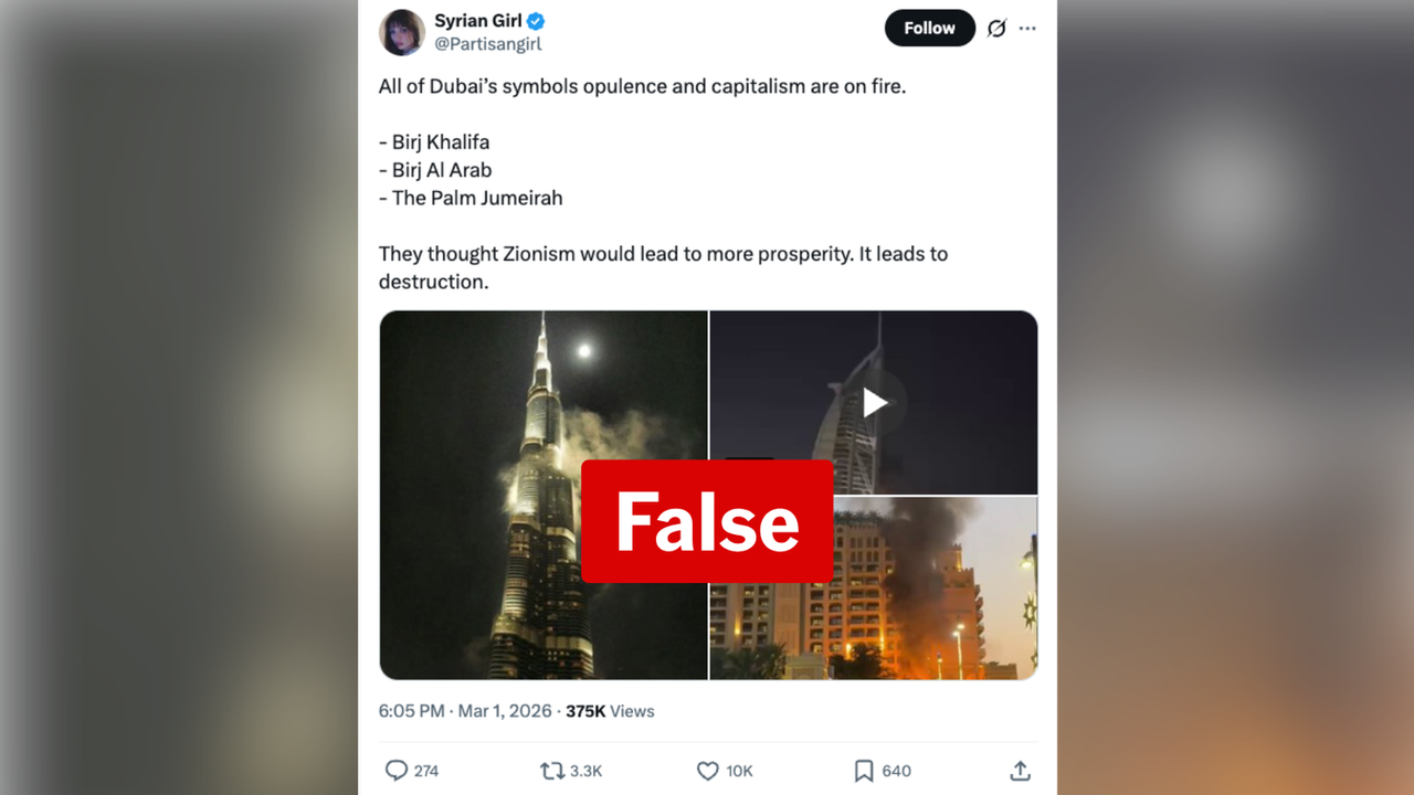 A screenshot of an X post.  