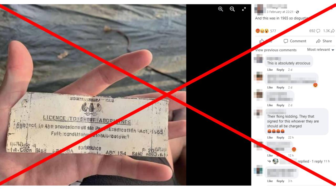 A screenshot of the Facebook post.