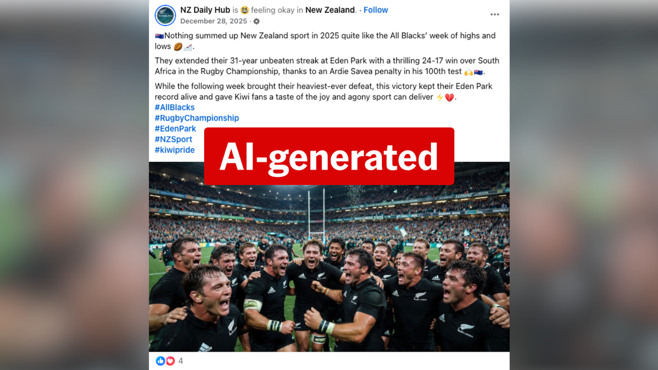 A screenshot of a Facebook post.