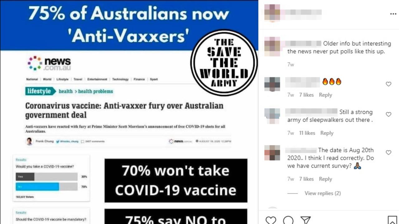 The Instagram post