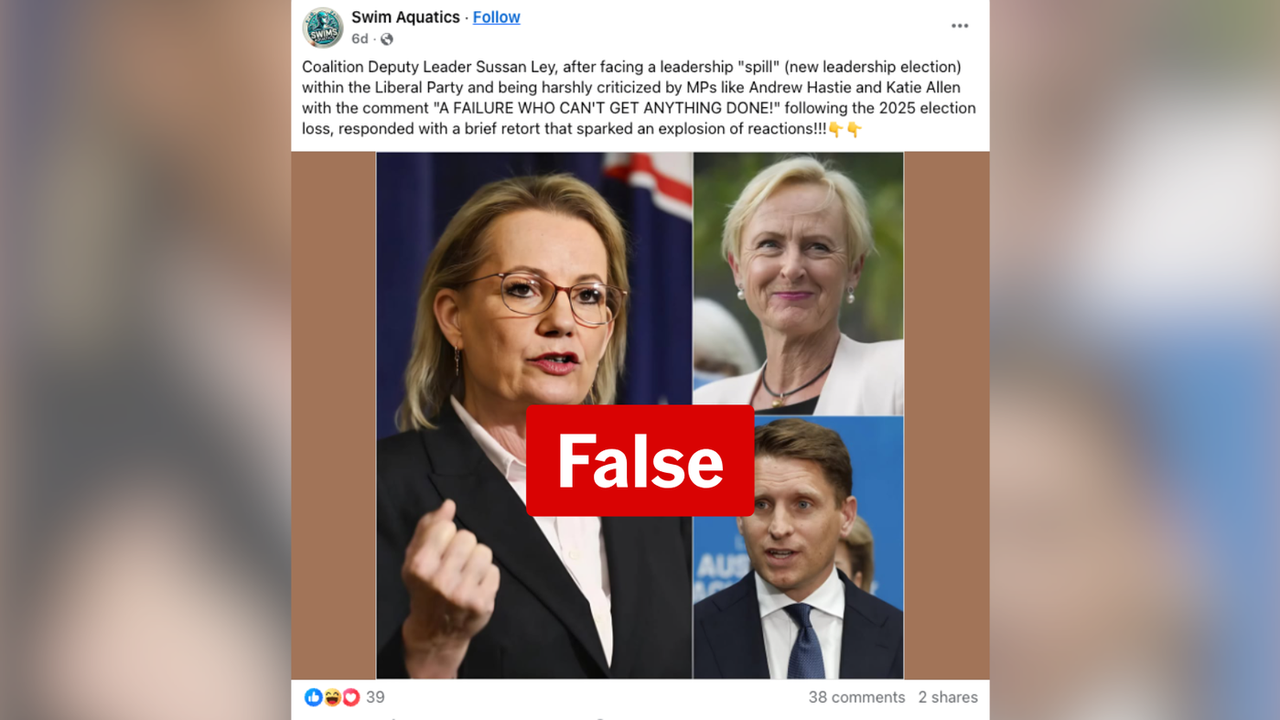 A screenshot of a Facebook post.