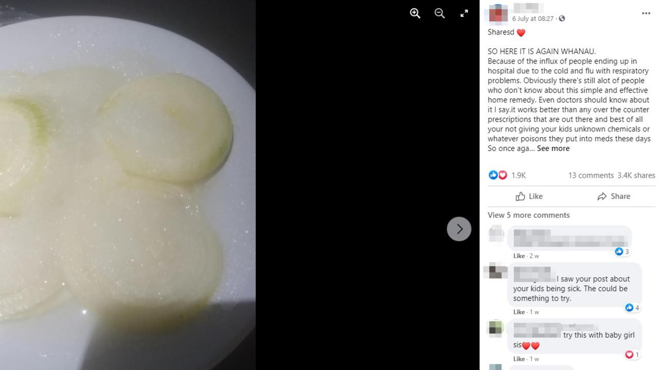 The Facebook post