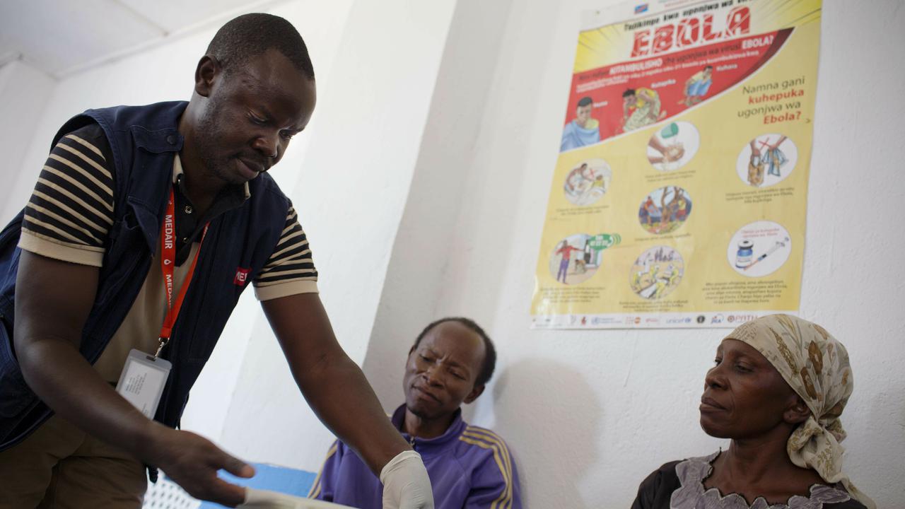 An Ebola prevention campaign in the Democratic Republic of Congo.