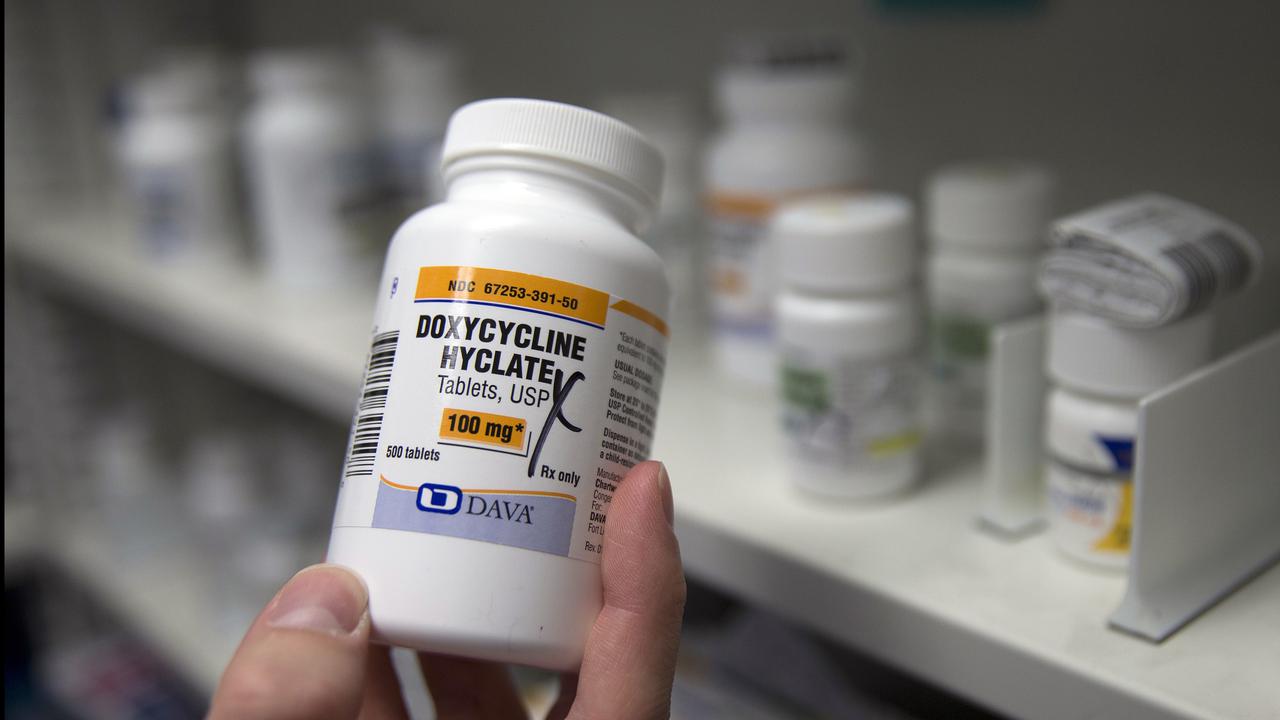 Bottle of antibiotics
