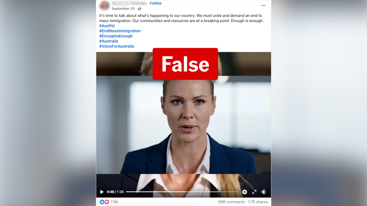 A screenshot of a Facebook video.