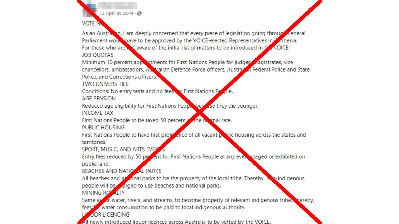 A screenshot of the Facebook post.