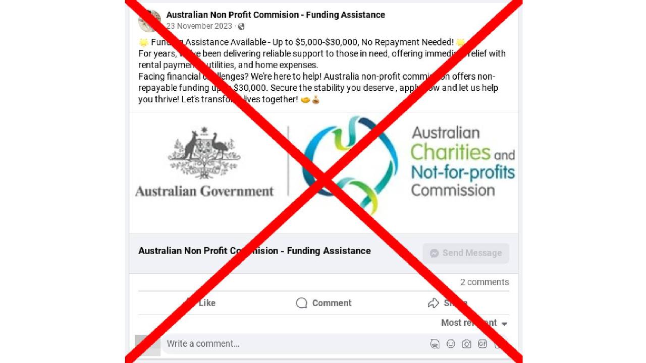 MyGov Scam post