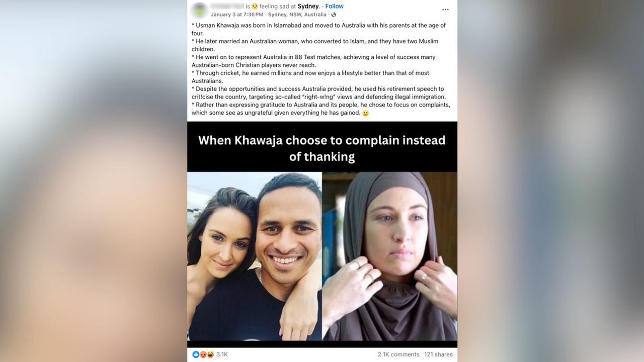 A screenshot of a Facebook post.