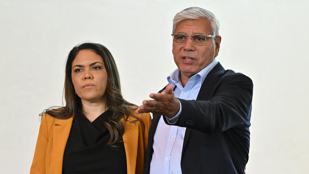 Nyunggai Warren Mundine with Jacinta Nampijinpa Price (file image)