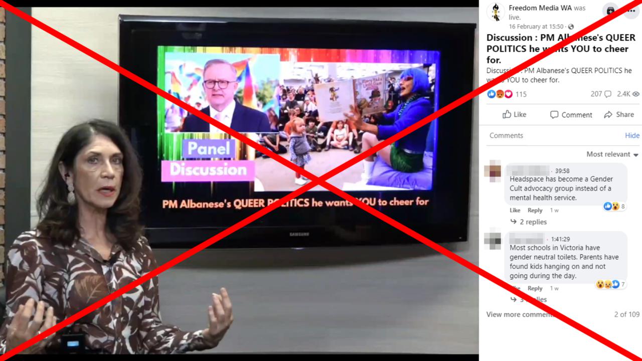 A screenshot from the Facebook video.