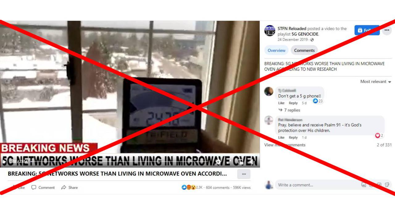 A Facebook video has made a wild claim about 5G