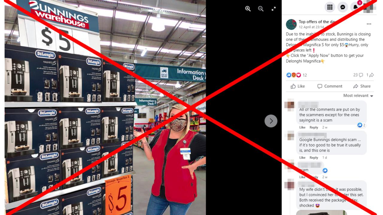 A screenshot of one of the Facebook posts.