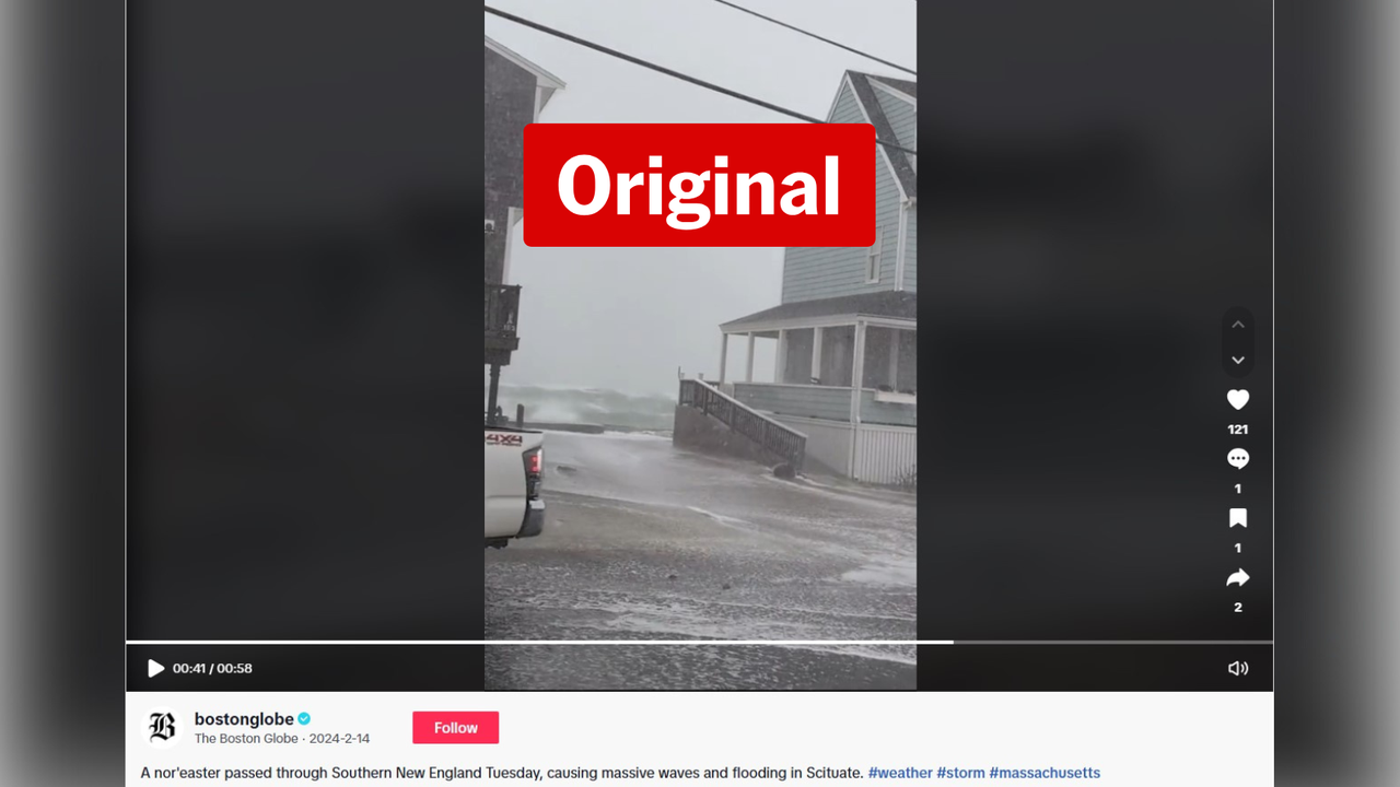 Original footage of a 2024 weather event posted by the Boston Globe.