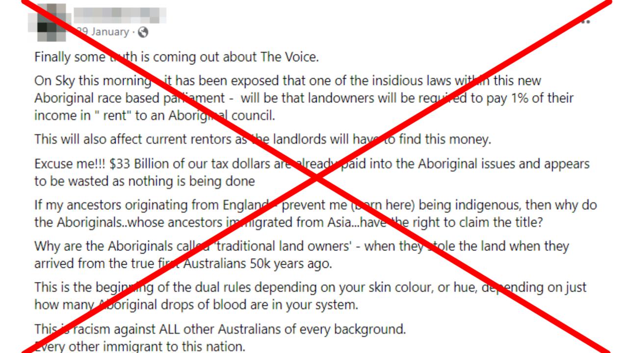 A screenshot of the Facebook post.