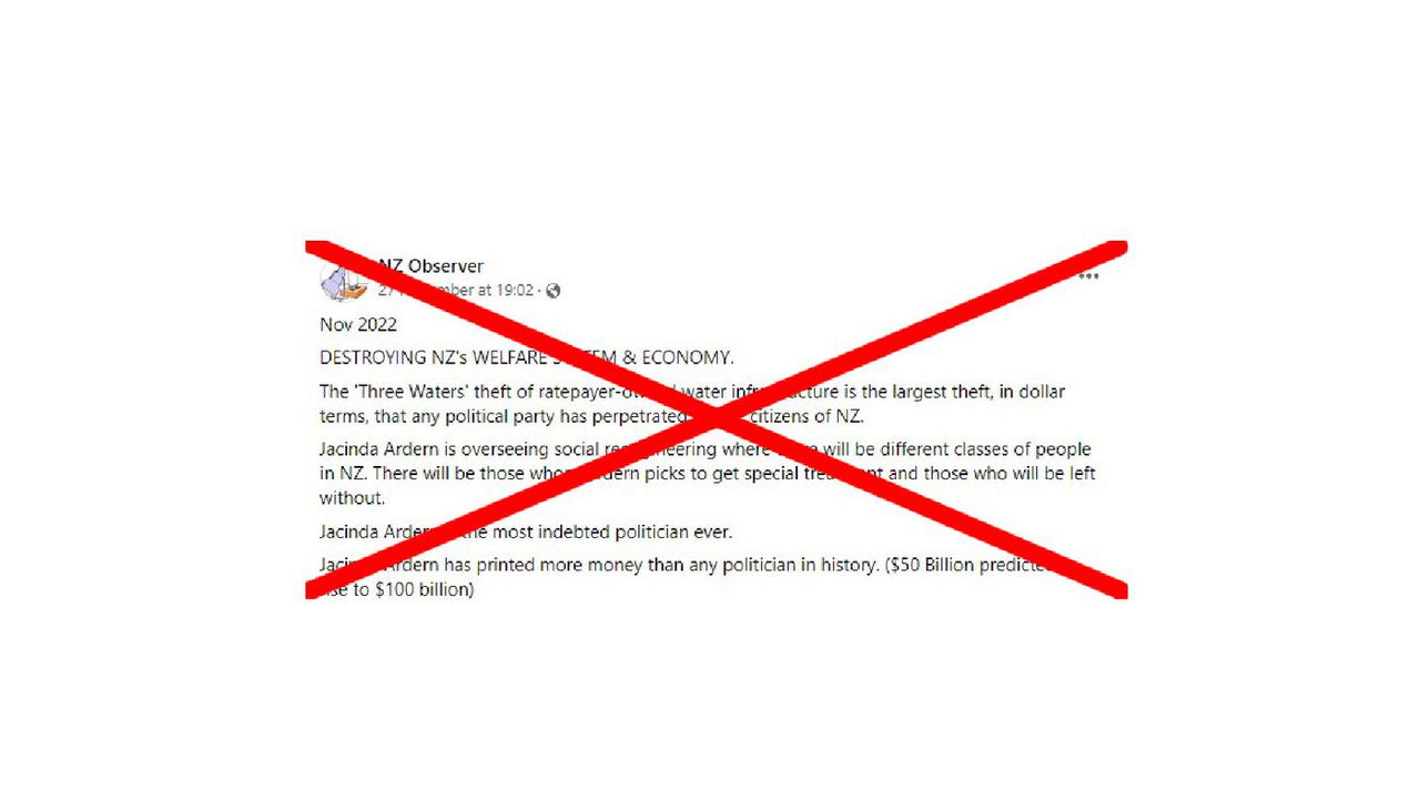 A screenshot of the Facebook post