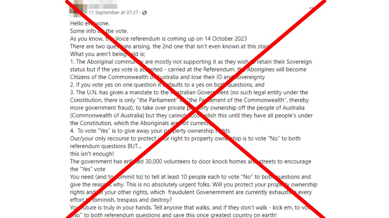 A screenshot of the Facebook post.