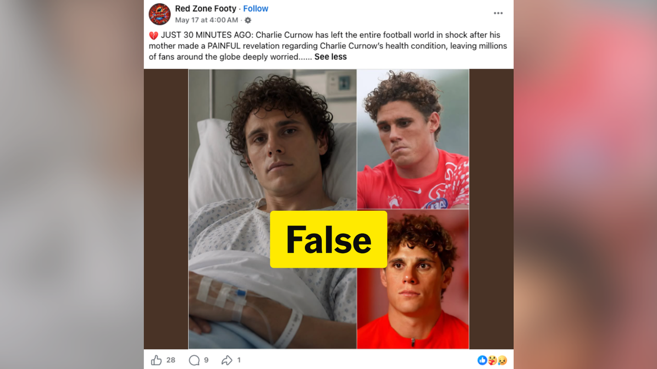 A screenshot of a Facebook post. 