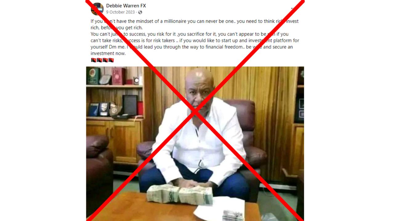 A screenshot of one of the Facebook posts.