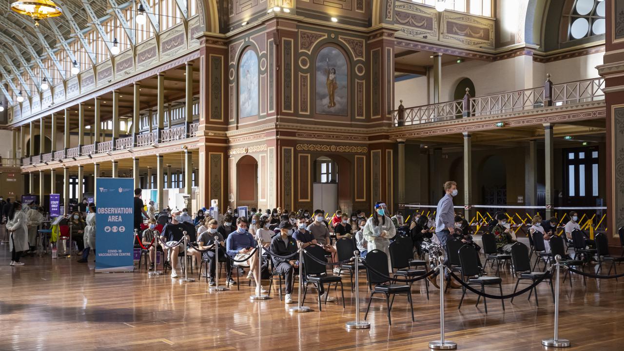 Melbourne's Royal Exhibition Building COVID19 Vaccination Hub