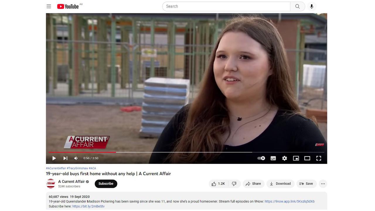 A screenshot of the ACA segment from 2020