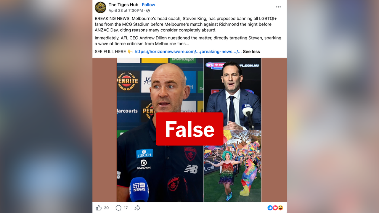 A screenshot of a Facebook page.