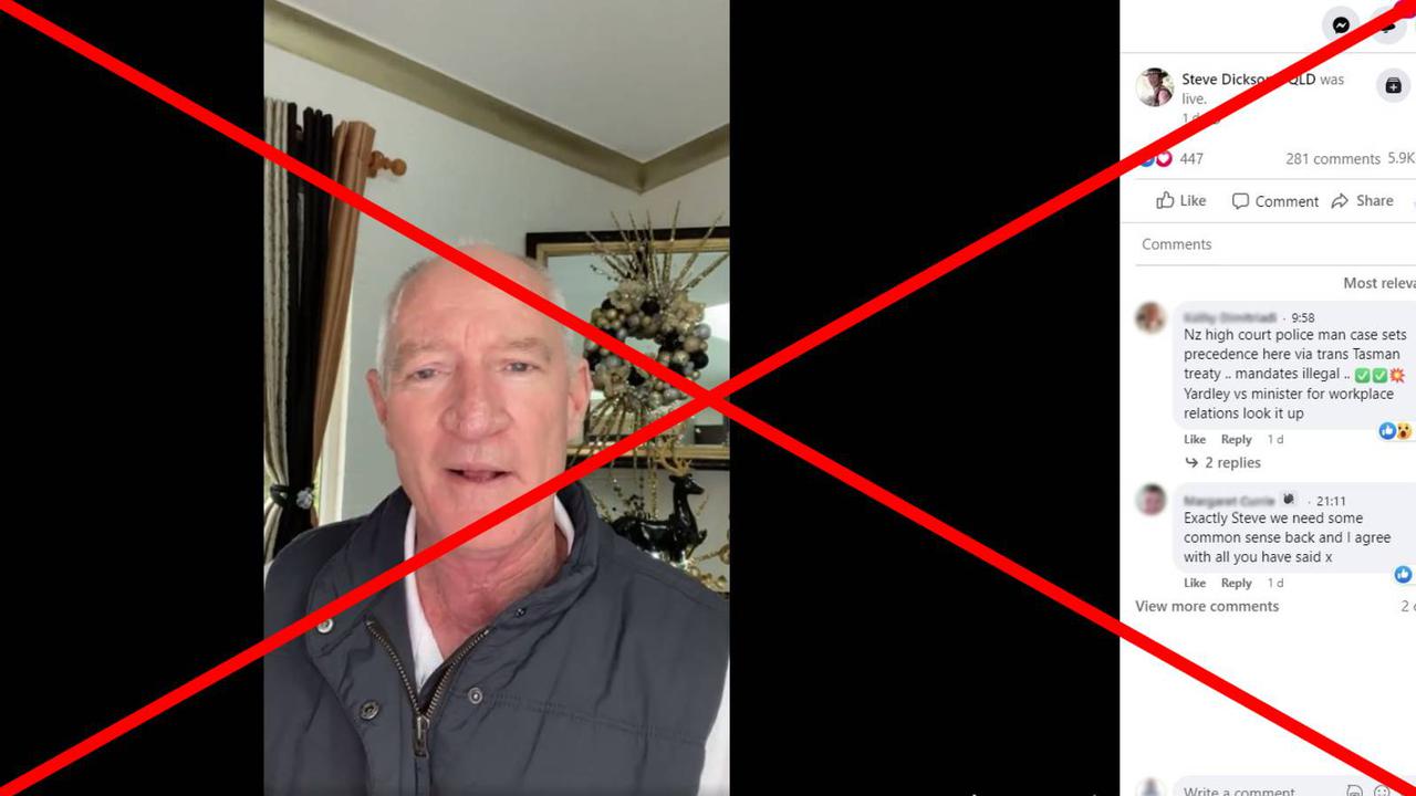 A screenshot of the Facebook video