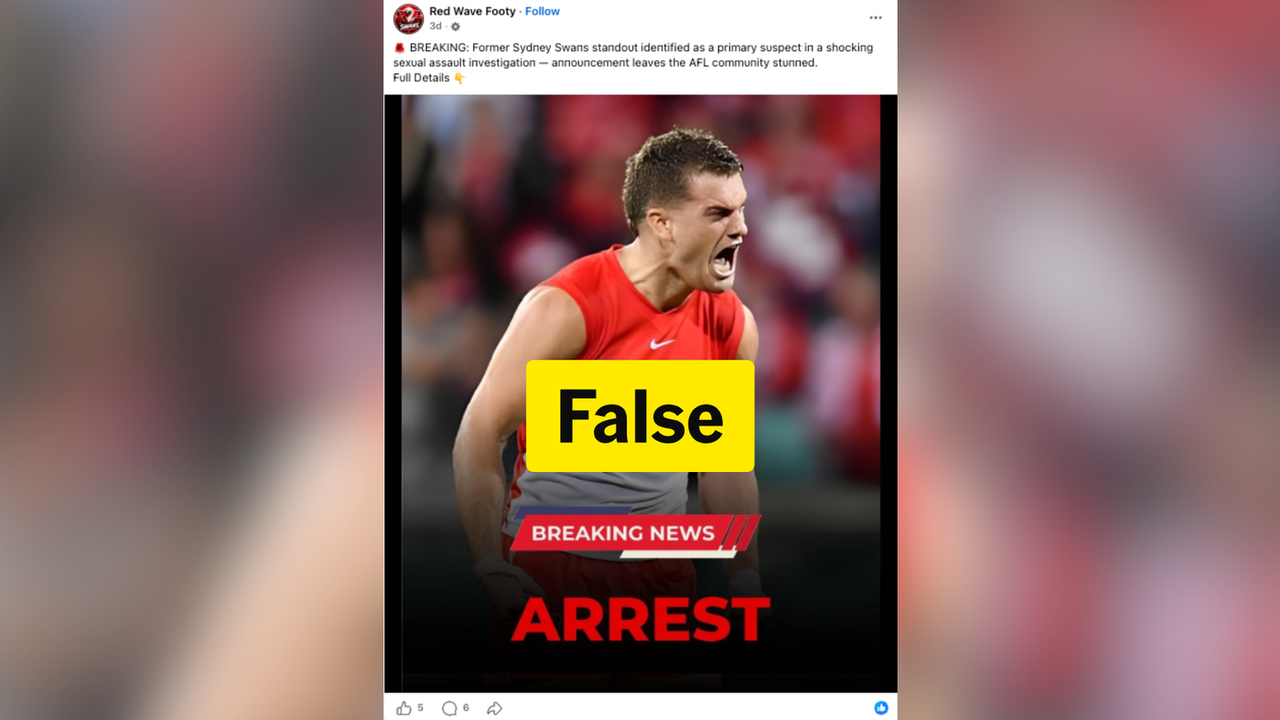 A screenshot of a Facebook post.
