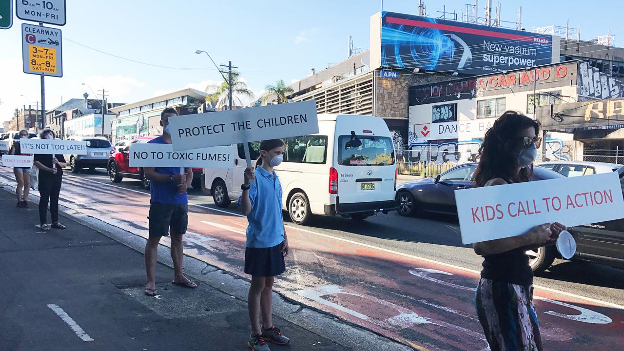 Activists rallied against WestConnex's third stage