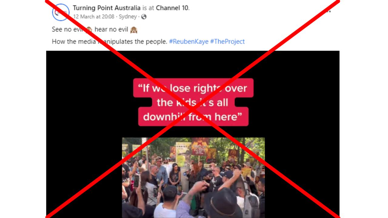A screenshot from the Facebook video.