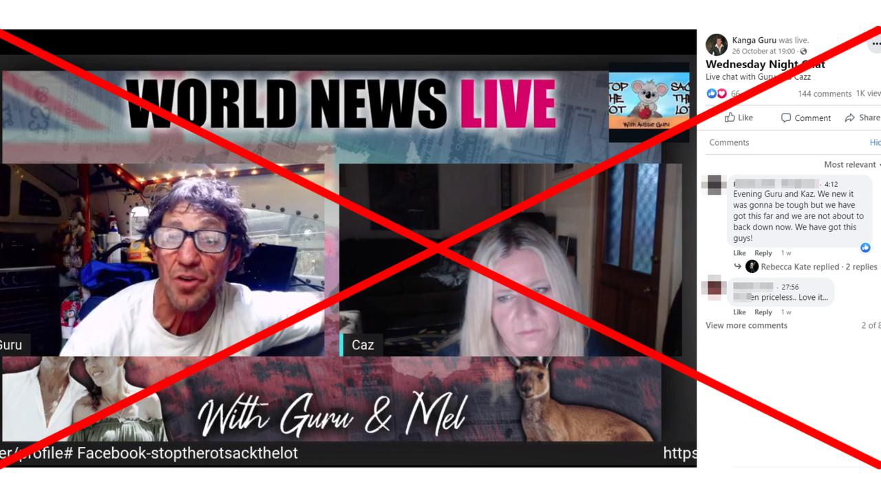 A screenshot of the Facebook video.