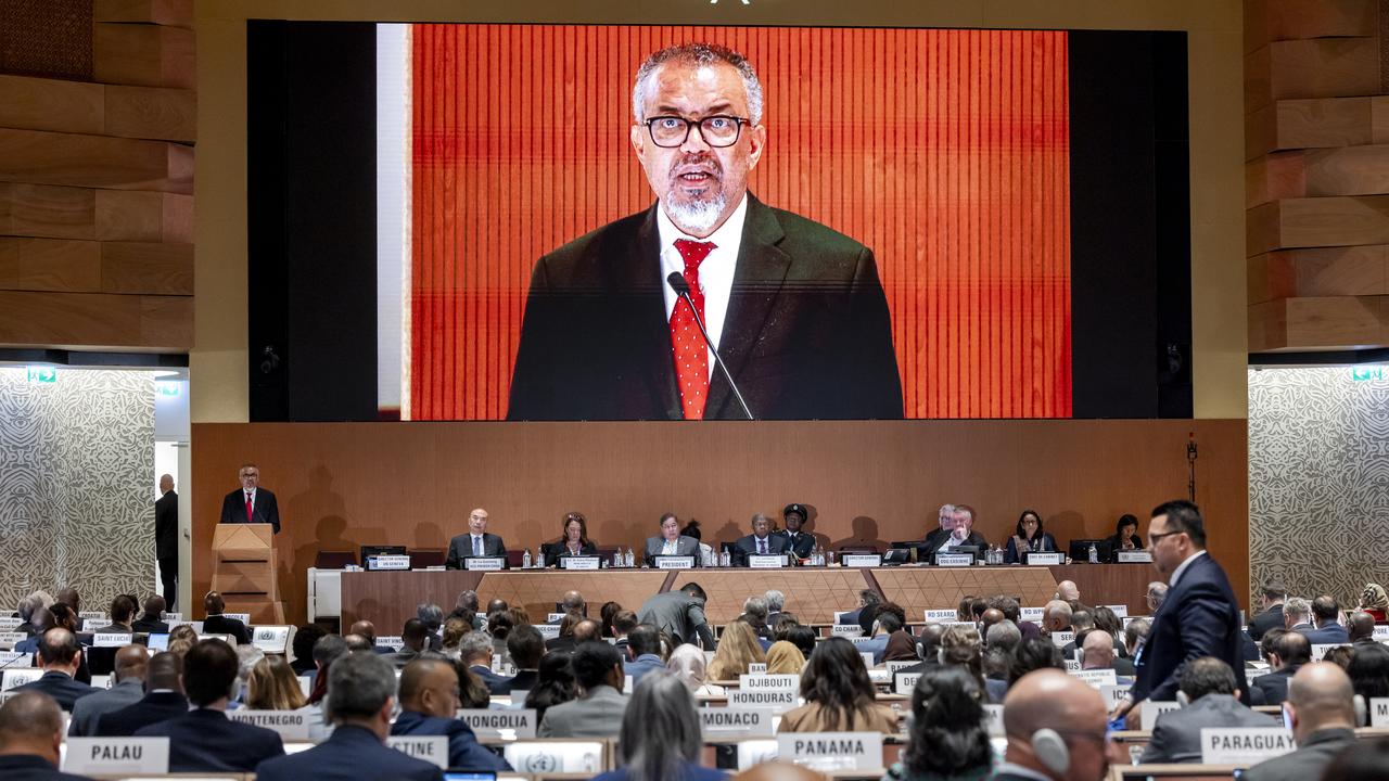 WHO director Tedros Adhanom Ghebreyesus at WHA78.