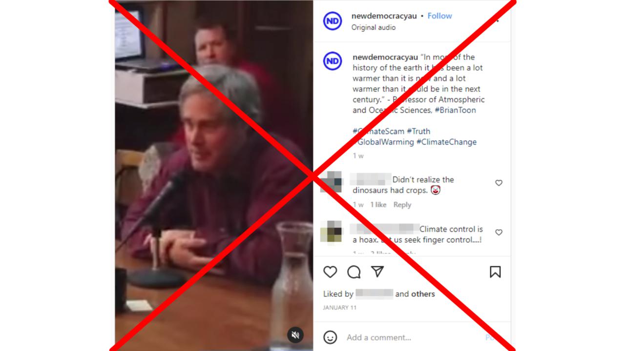 A screenshot of the Instagram post.