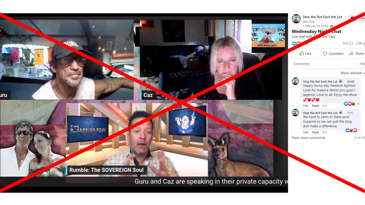A screenshot of the Facebook video.