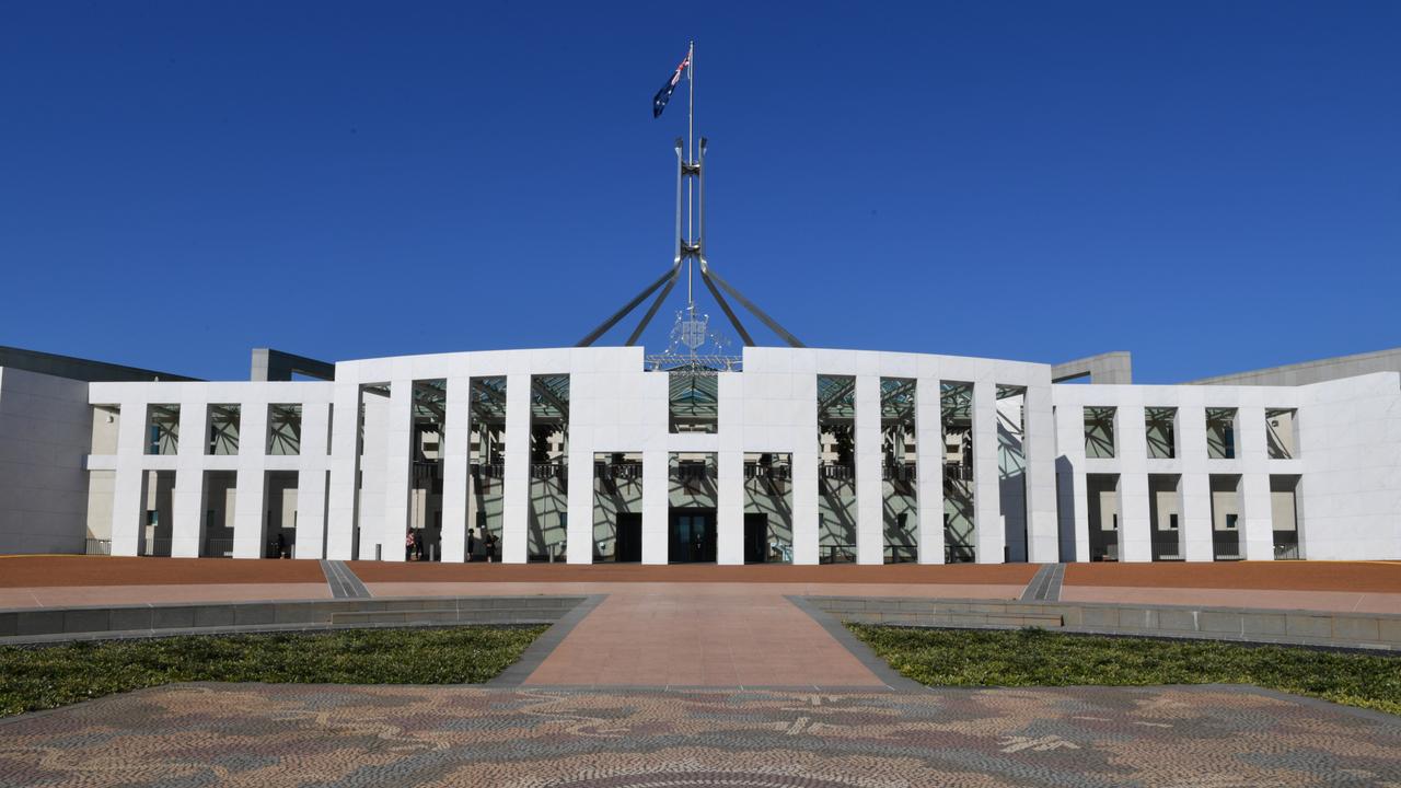 The front entrance of Parliament House in Canberra (file image)