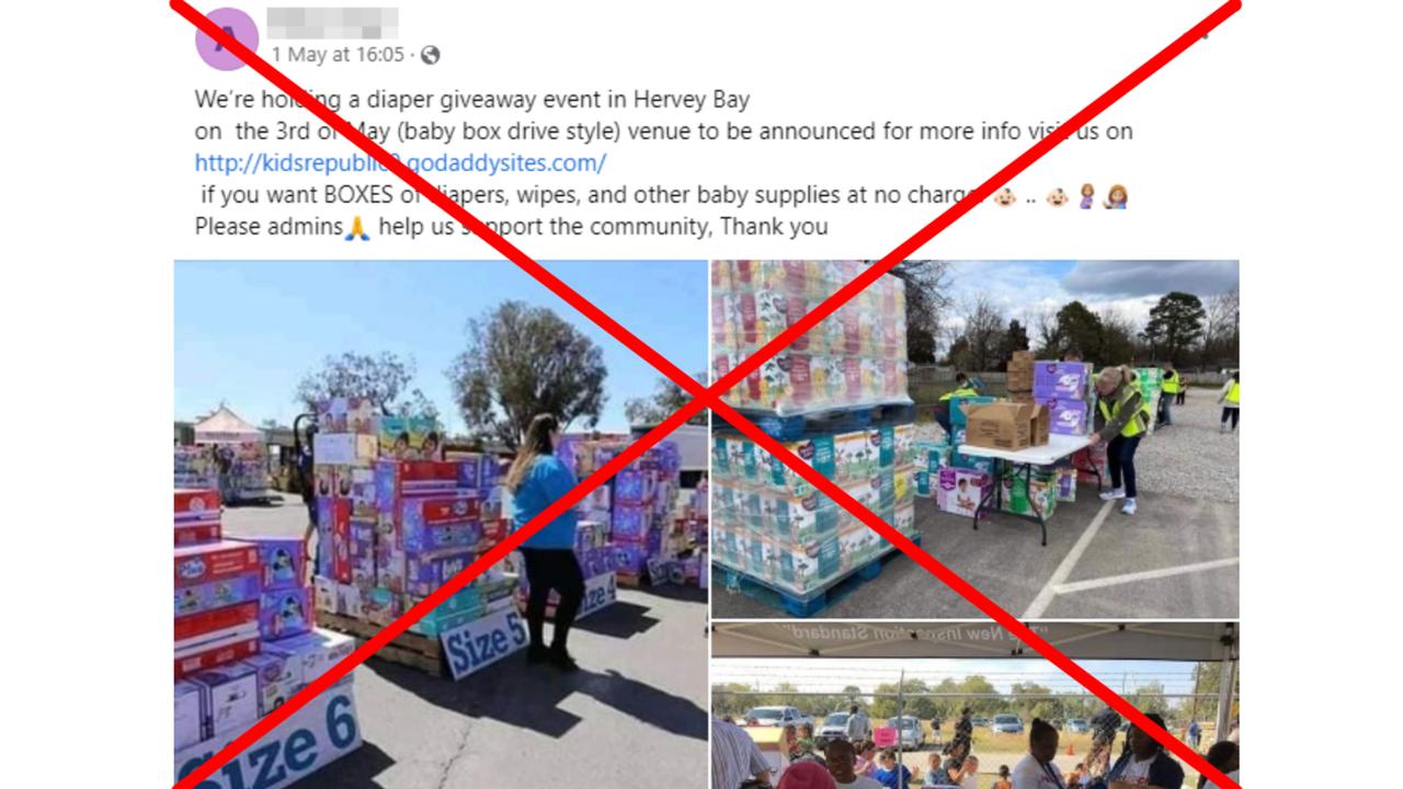 A screenshot of one of the Facebook posts.
