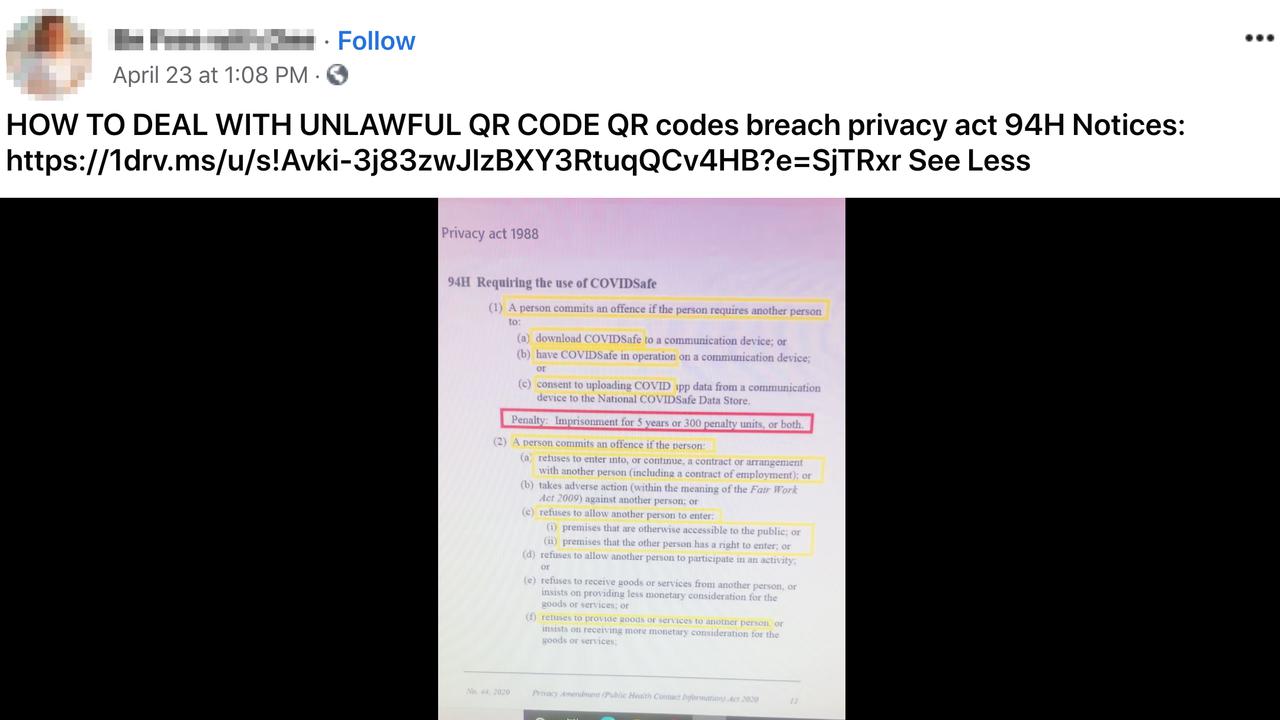 A Facebook video post about QR code sign-ins