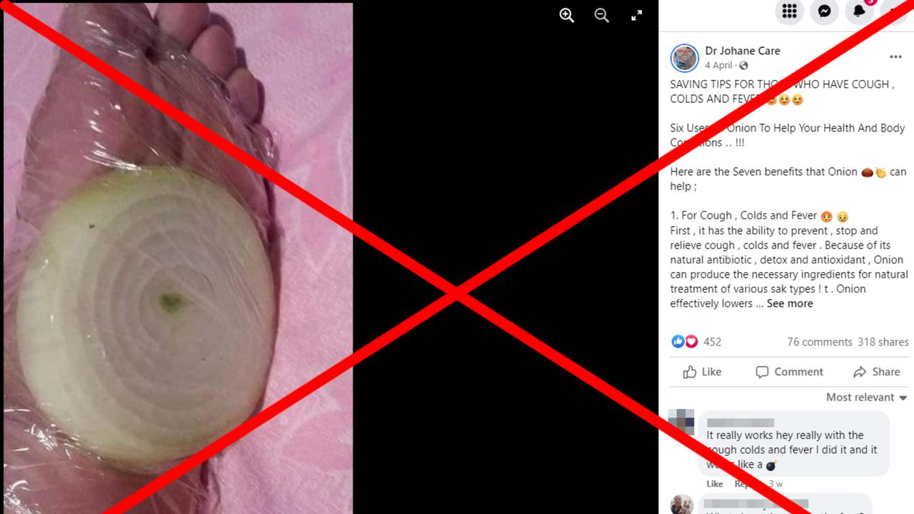 A screenshot of the Facebook post