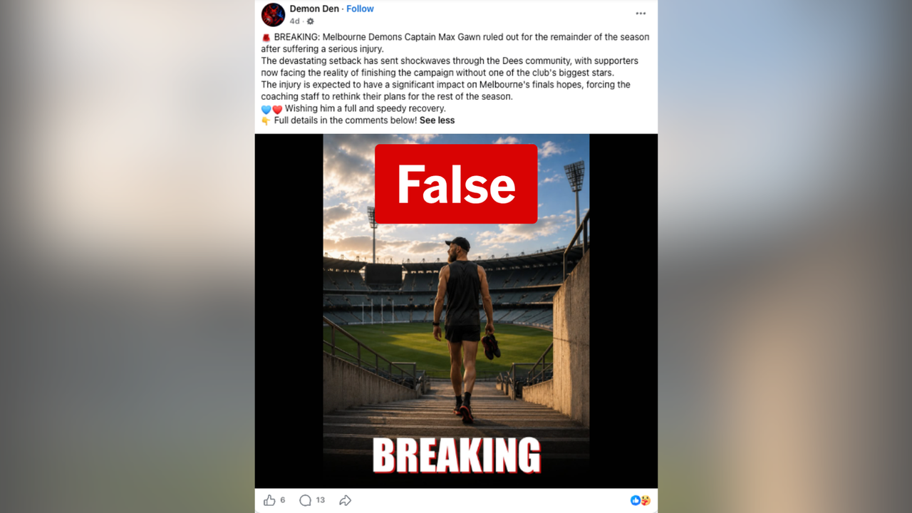 A screenshot of a Facebook post.