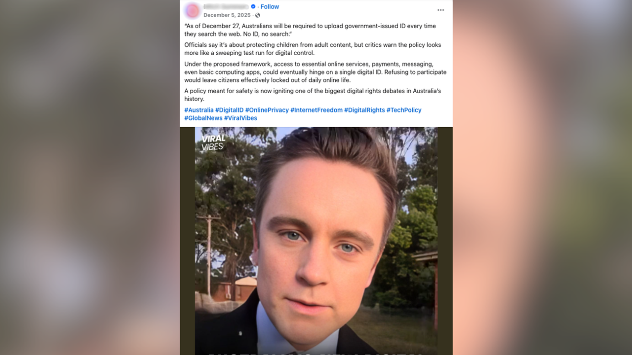 A screenshot of a Facebook post.