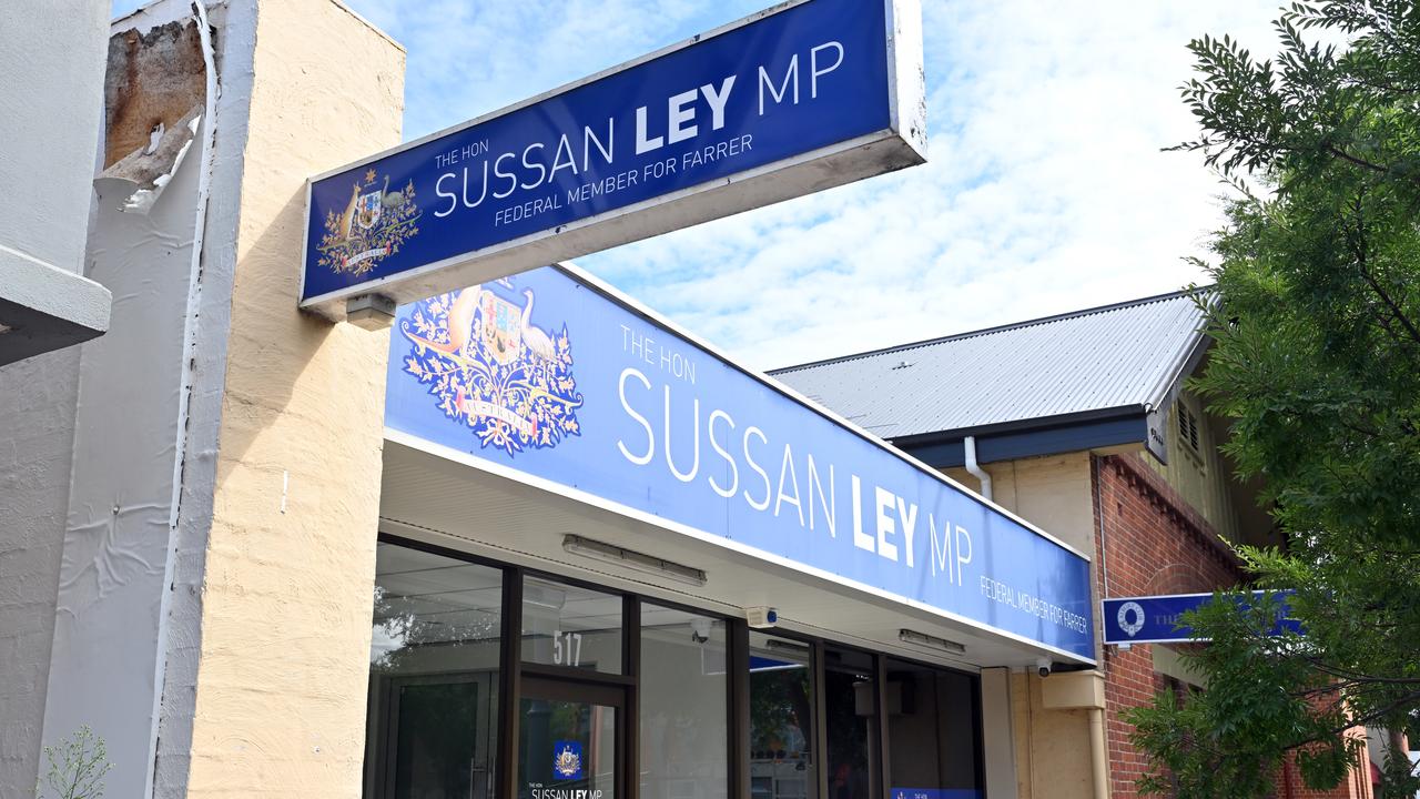 The Albury office of former leader of the opposition Sussan Ley.