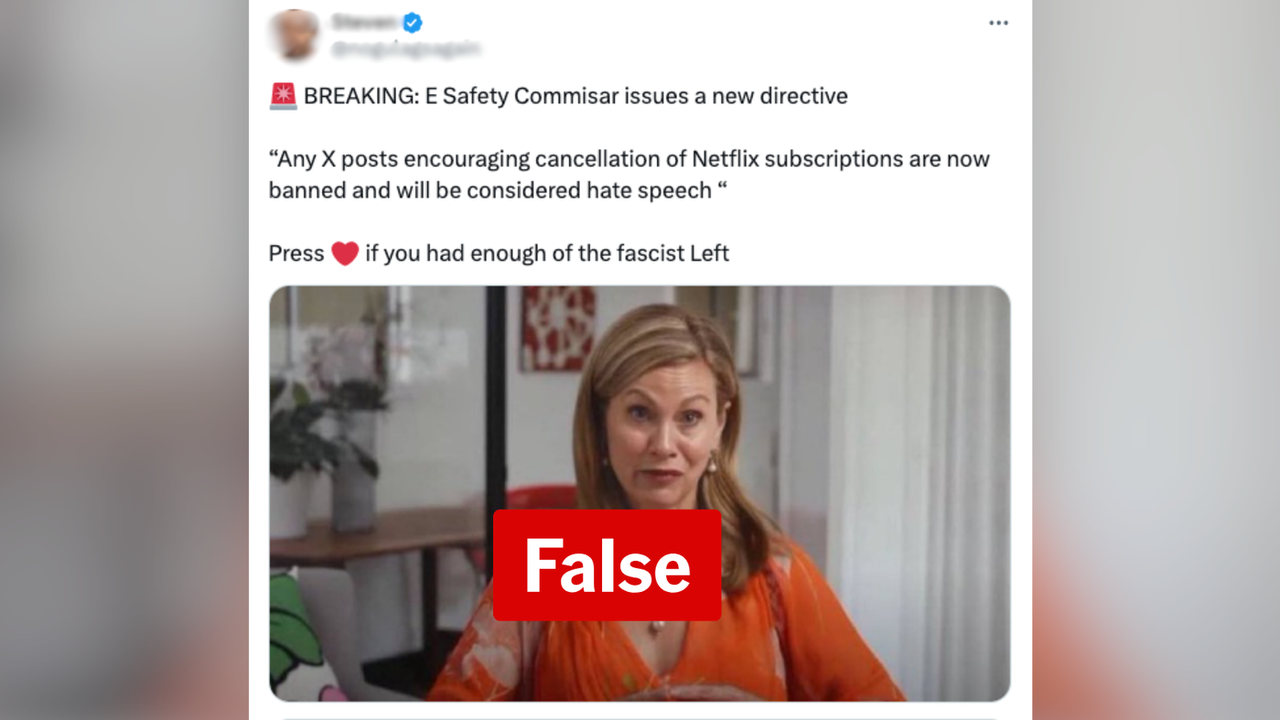 A screenshot of a tweet.