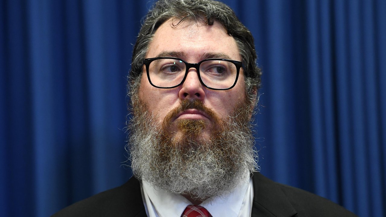 George Christensen at a press conference in Brisbane in 2022.