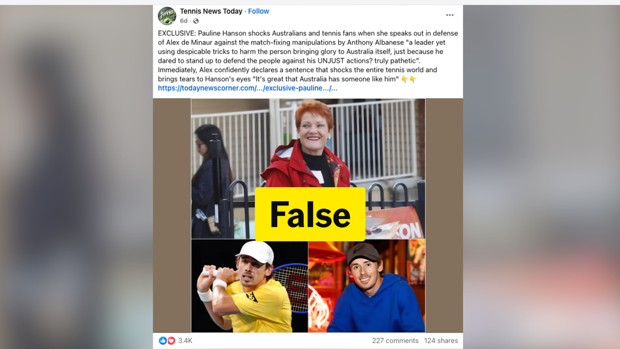 A screenshot of a Facebook post.