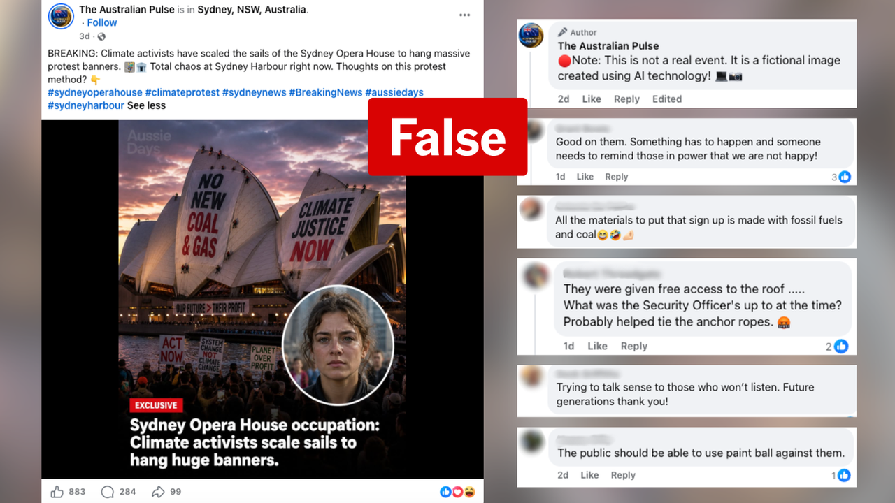 A screenshot of a Facebook post.