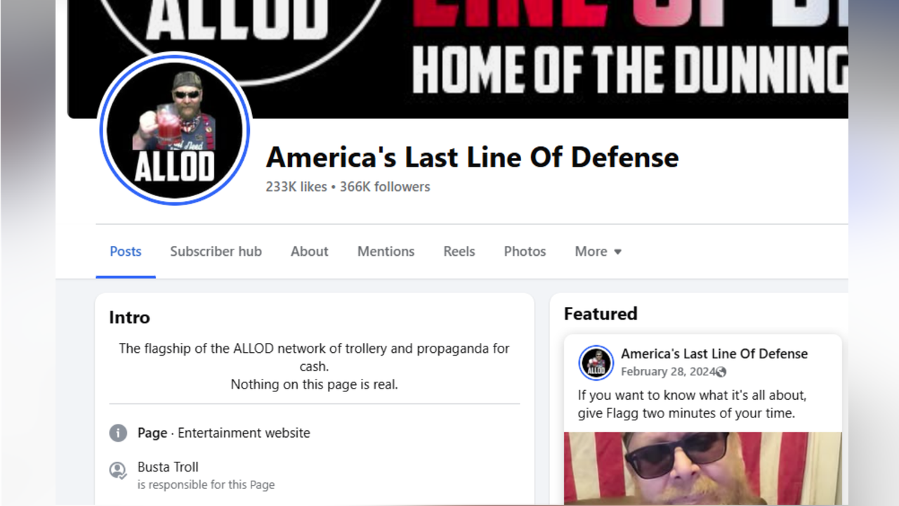 Description of the ALLOD Facebook page.